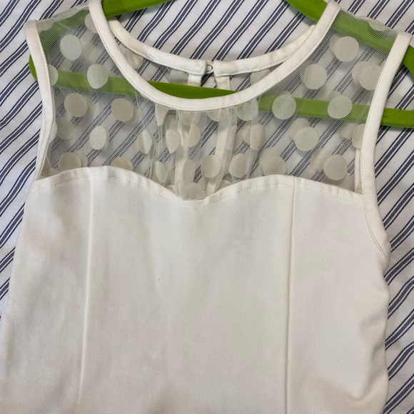 Nordstrom Girls Dress- polka dot panel - Picture 3 of 7